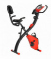 2-In-1 Upright Exercise Bike 8-Level Adjustable with Pulse Sensor Red