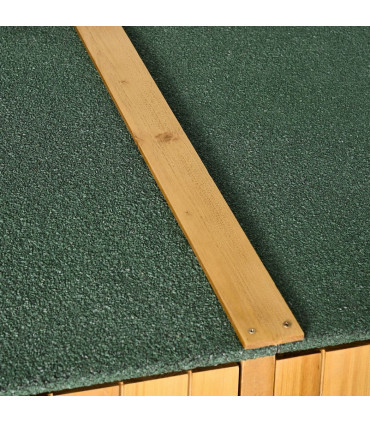 Garden Storage Shed Tool Organizer w/ Table, 140x75x157cm, Natural