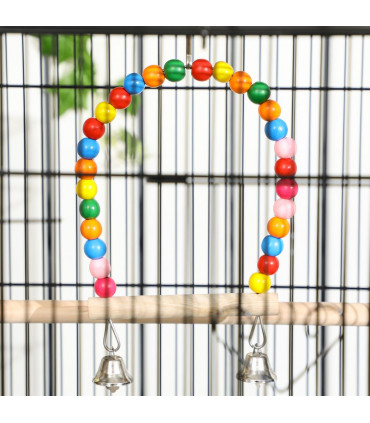 Bird Cage, with Stand, Wheels, Toys, for Budgies, Finches, Parakeets