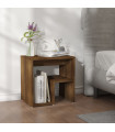 Bed Cabinet Brown Oak 40x30x40 cm Engineered Wood