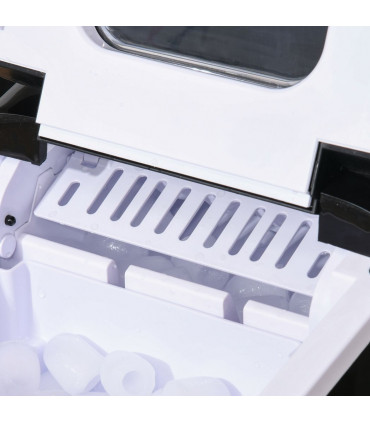 Ice Maker 12kg/24H Production with Scoop Basket for Home Office Black