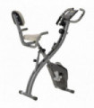 HOMCOM 2-In-1 Upright Exercise Bike 8-Level Adjustable with Pulse Sensor Grey