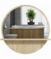 kleankin Wall Mounted Bathroom Mirror Framed Makeup Mirror for Home Decoration