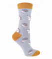Miss Sparrow - Animal Socks (4-7 / Hedgehog (Silver))