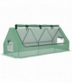 Outsunny Portable Small Polytunnel with Mesh Windows, 240x90x90cm