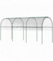 Outsunny Tomato Greenhouse with Top Tap, Pointed Bottom and Guy Ropes, Clear