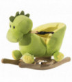 Kids Rocking Horse, Ride-On Horse Toy w/ 32 Songs, for Ages 18+ Months - Green