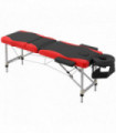 HOMCOM Portable Massage Table Beauty Therapy Couch Bed Spa Aluminum Red