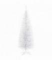 HOMCOM 5FT Pencil Slim Artificial Christmas Tree with Study Stand Tips White