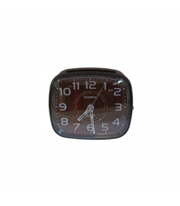 Champion Supalite Light/Snooze with Silent Sweep Alarm Clock Black