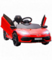 HOMCOM Lamborghini Aventador Licensed 12V Kids Electric Ride On Car - Red