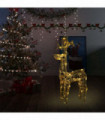 Reindeer Christmas Decoration 90 LEDs 60x16x100 cm Acrylic