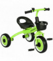 AIYAPLAY Trike with Adjustable Seat Basket Kids Tricycle for 2-5 Years Old Green