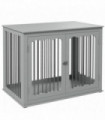 PawHut Dog Crate End Table with Locks and Latches, for Large Dogs