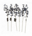 6 x 70cm Artificial Blue Christmas Berry Spray
