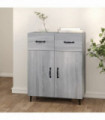 Sideboard Grey Sonoma 69.5x34x90 cm Engineered Wood
