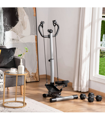 HOMCOM Adjustable Twist Stepper Step Machine For Home Gym Aerobic Workout