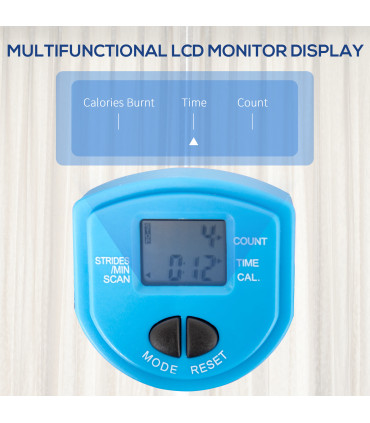 HOMCOM Adjustable Twist Stepper Step Machine For Home Gym Aerobic Workout