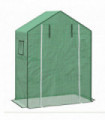 Outsunny PE Greenhouse Cover Replacement with Door and Mesh Windows, Green