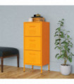 Storage Cabinet Mustard Yellow 42.5x35x101.5 cm Steel