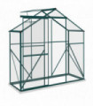 Outsunny 6 x 2.5ft Polycarbonate Greenhouse Aluminium Green House, Green