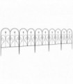 Outsunny 5PCs Decorative Garden Fencing 32in x 10ft Metal Border Edging