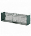 PawHut 2-Door Humane Live Cage Trap for Small Animal Easy Set, Dark Green