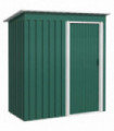 Outsunny 5 x 3ft Garden Storage Shed Sliding Door Sloped Roof Tool Green