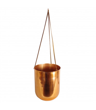 Leaf Copper Hanging Planter 18 x 22cm