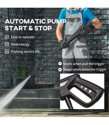 DURHAND High-Performance Power Washer 1800W, 150 Bar, 510 L/h, Blue