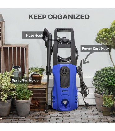 DURHAND High-Performance Power Washer 1800W, 150 Bar, 510 L/h, Blue