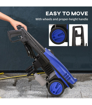 DURHAND High-Performance Power Washer 1800W, 150 Bar, 510 L/h, Blue