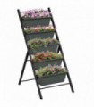 Outsunny Indoor Outdoor Vertical Raised Garden Bed with 5 Removable Tray