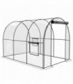 Outsunny 3 x 2 x 2m Polytunnel Greenhouse with Door, Windows, Steel Frame