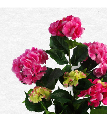 Artificial Hydrangea Flowering Plant Pink