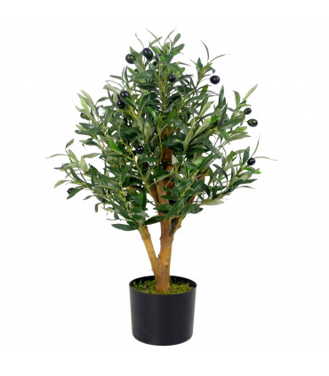 65cm Luxury Artificial Olive Tree Bush - Premium Range
