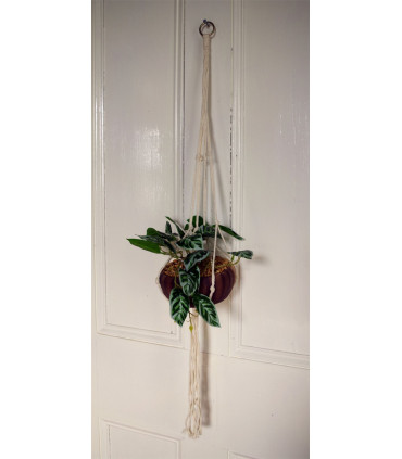 85cm Hanging Artificial Potted Pothos Plant with Planter