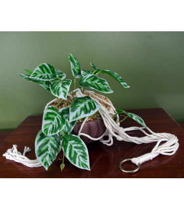 85cm Hanging Artificial Potted Pothos Plant with Planter