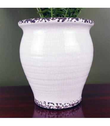 40cm Artificial Bushy Fern Potted in Decorative Planter