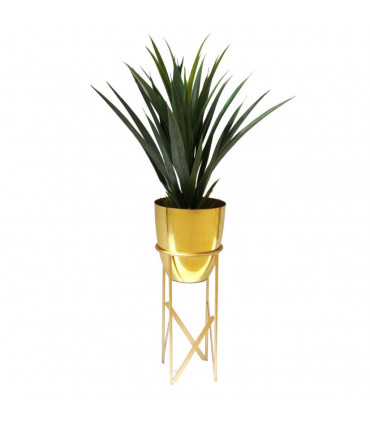 55cm Gold Planter with Matching Stand