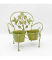 46CM LEAF GREEN DOUBLE PLANTER