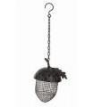 17" METAL HANGING BIRDFEEDER