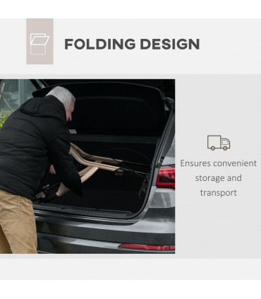 HOMCOM Lightweight Aluminium 3-Wheel Rollator with Adjustable Handle Storage Bag