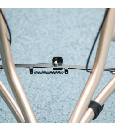 HOMCOM Lightweight Aluminium 3-Wheel Rollator with Adjustable Handle Storage Bag