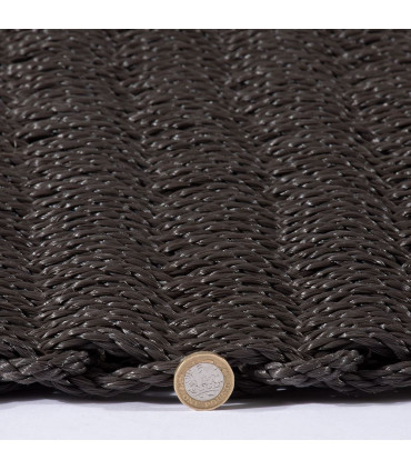 Didsbury Braided Polypropylene 55x100cm Slate Doormat