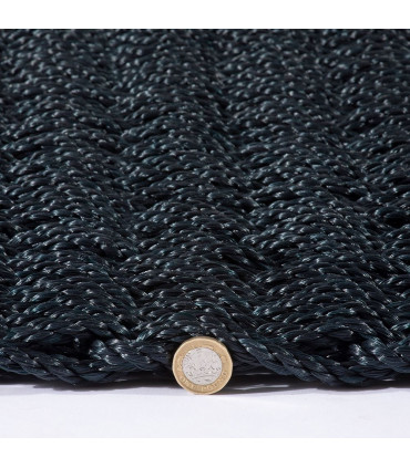 Didsbury Braided Polypropylene 55x100cm Navy Doormat