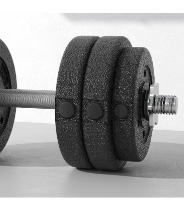 HOMCOM 30KG Adjustable Dumbbells Weight Set Hand Weight for Body Fitness