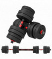 HOMCOM 30kg Adjustable 2 IN 1 Barbell Dumbbells Weight Set for Body Fitness