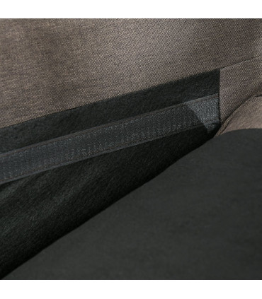 HOMCOM 2 Seater Sofa for Living Room, with Nailhead Trim, Dark Brown