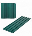 Outsunny Pack of 12 Metal Roofing Sheets for Greenhouse and Shed, Green